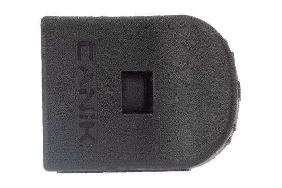 Canik TP9 magazine holds 12 rounds of 9mm ammunition in a durable steel body